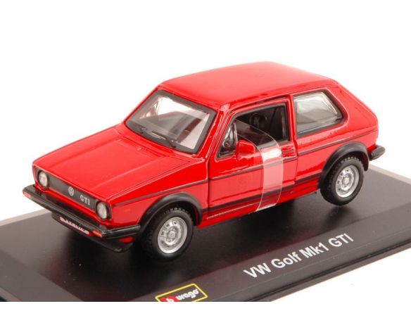 BBURAGO BU43205R VW GOLF Mk1 GTI 1979 RED 1:32 Modellino