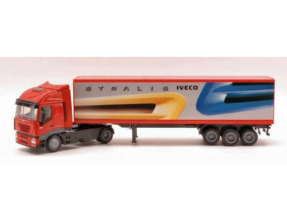 NEW RAY NY15613DSS IVECO STRALIS 40 CONTAINER WHITE 1:43 MODELLINO DIE CAST