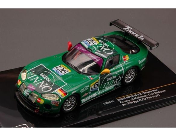 Ixo model GTM076 DODGE VIPER GT-S R N.126 5th SPA 2003 (1st IN G2) 1:43 Modellino