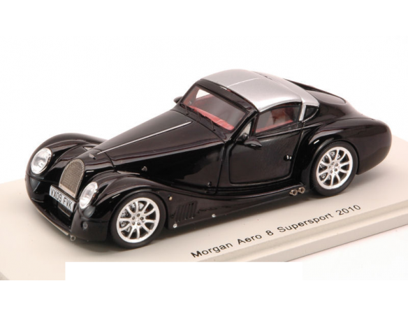 Spark Model S2181 MORGAN AERO 8 SUPERSPORT 2010 BLACK 1:43 Modellino