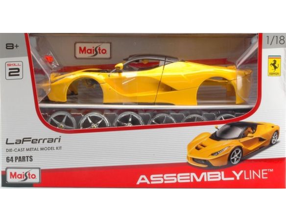 Maisto MI39897Y FERRARI LA FERRARI 2013 YELLOW KIT 1:18 Modellino