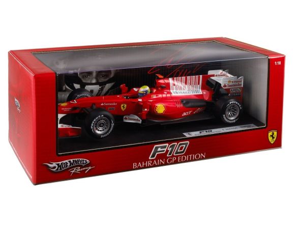 Hot Wheels HWT6288 FERRARI F.MASSA 2010 1:18 Modellino