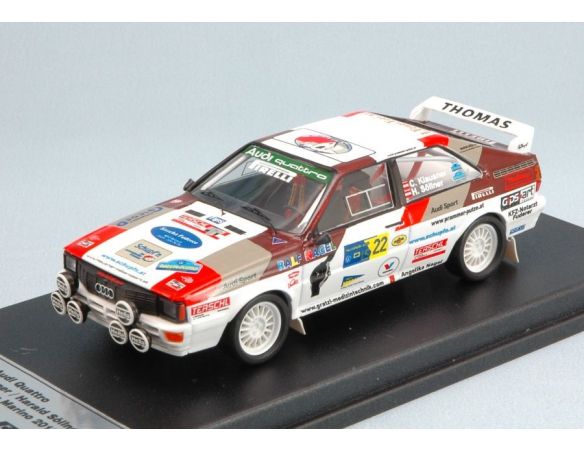 Trofeu TFRFS19 AUDI QUATTRO N.22 RALLY LEGEND S.MARINO 2013 KLAUSNER-SOLLNER 1:43 Modellino