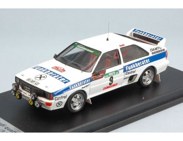 Trofeu TFRRAL31 AUDI QUATTRO N.9 7th PORTUGAL 1983 F.WITTMANN-P.DIEKMANN 1:43 Modellino
