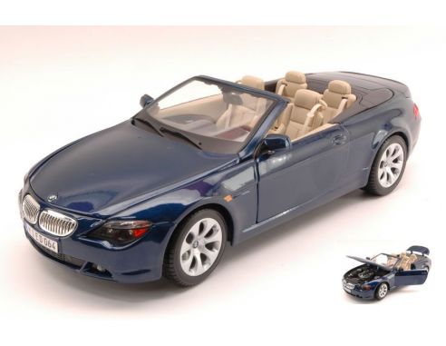 Maisto MI31111BL BMW 645 CI CONVERTIBLE 2004 BLUE1:18 Modellino
