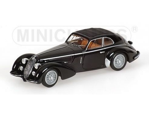 MINICHAMPS 100120421 ALFA ROMEO 8C 2900 B LUNGO 1938 BLACK Modellino