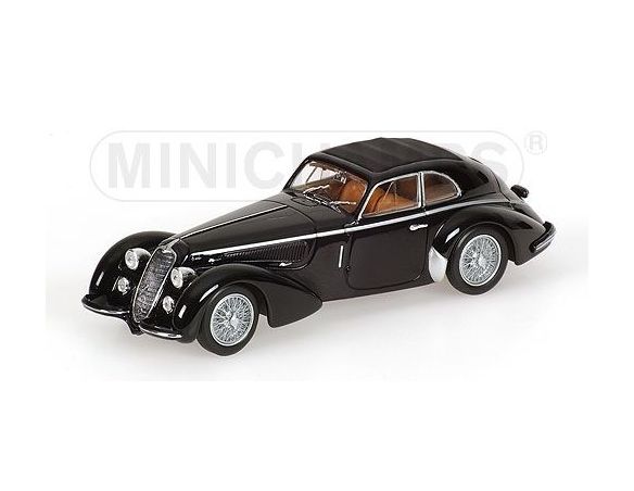 MINICHAMPS 100120421 ALFA ROMEO 8C 2900 B LUNGO 1938 BLACK Modellino