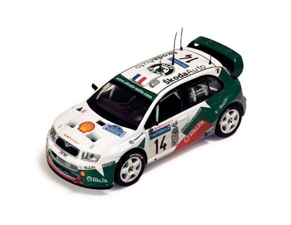 Ixo model RAM135 SKODA FABIA WRC N.14 TDC'03 1:43 Modellino
