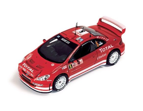 Ixo model RAM141 PEUGEOT 307 N.5 M.CARLO 2004 1:43 Auto Rally
