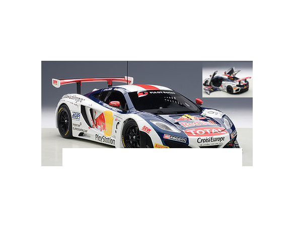 AUTOART AA81342 MC LAREN 12C GT3 N.9 FIA GT 2013 S.LOEB-A.PARENTE 1:18 Modellino