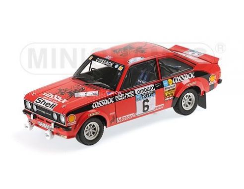 Minichamps PM100768406 FORD ESCORT II RS1800 N.6 WINNER RAC RALLY 1976 R.CLARK-S.PEGG 1:18 Modellino