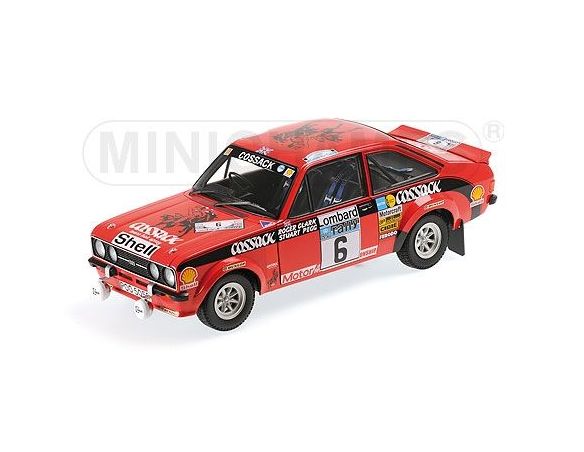 Minichamps PM100768406 FORD ESCORT II RS1800 N.6 WINNER RAC RALLY 1976 R.CLARK-S.PEGG 1:18 Modellino