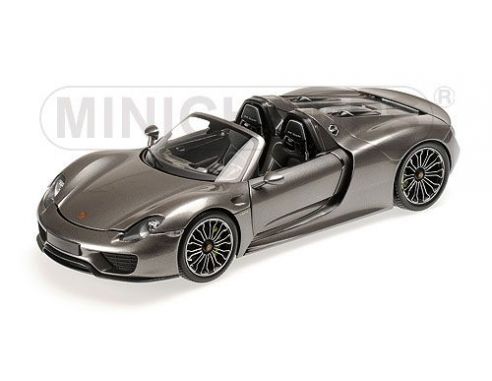 MINICHAMPS 110062430 PORSCHE 918 SPYDER 2013 GREY METALLIC Modellino