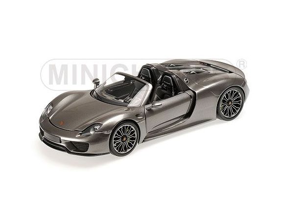 MINICHAMPS 110062430 PORSCHE 918 SPYDER 2013 GREY METALLIC Modellino