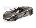 MINICHAMPS 110062430 PORSCHE 918 SPYDER 2013 GREY METALLIC Modellino