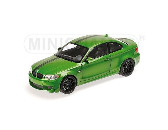 Minichamps PM110020024 BMW 1ER M COUPE' 2011 GREEN 1:18 Modellino