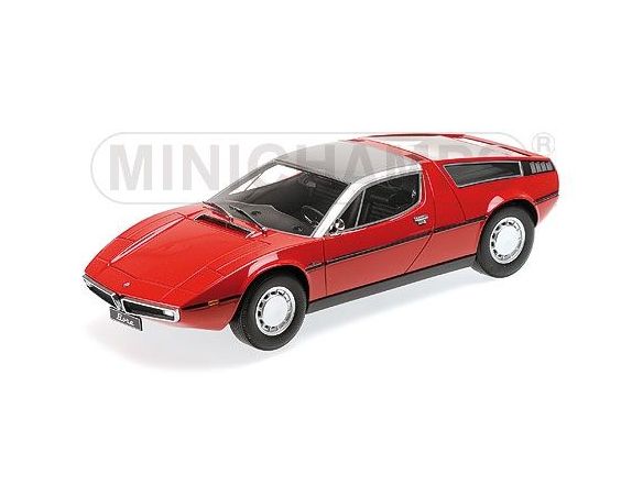 Minichamps PM107123721 MASERATI BORA 1970 RED 1:18 Modellino