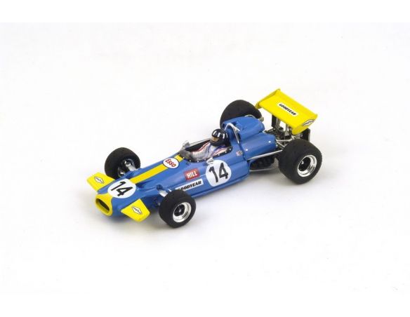 Spark Model S4338 BRABHAM BT33 G.HILL 1971 N.14 9th SOUTH AFRICAN GP 1:43 Modellino