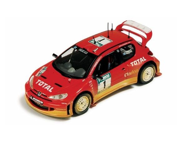 Ixo model RAM161 PEUGEOT 206 WRC N.1 N.ZEL.2004 1:43 Modellino
