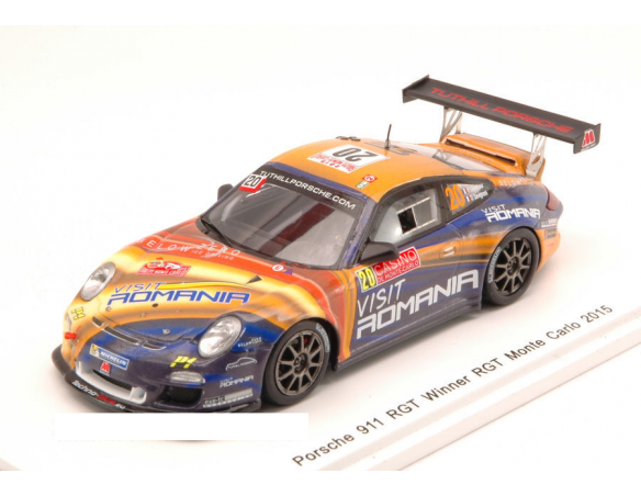 Spark Model S4515 PORSCHE 911 N.20 WINNER RGT (23th) MONTE CARLO 2015 DELECOUR-SAVIGN.1:43 Modellino
