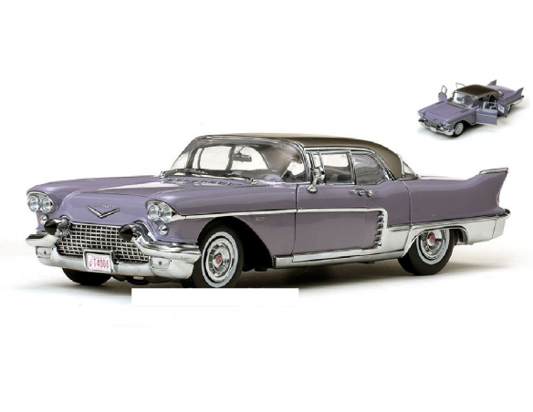 SunStar SS4008 CADILLAC ELDORADO BROUGHAM 1962 VIOLET/BLACK 1:18 Modellino
