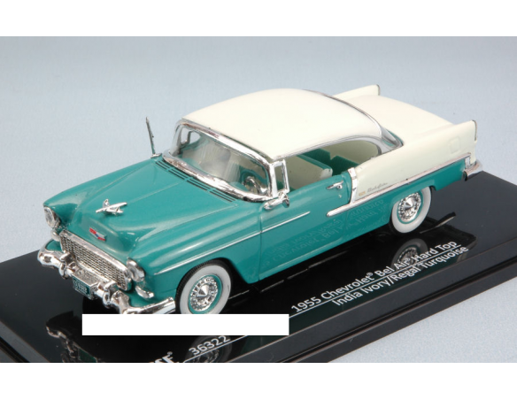 Vitesse VE36322 CHEVROLET BEL AIR HARD TOP 1955 IVORY/TURQUOISE 1:43 Modellino