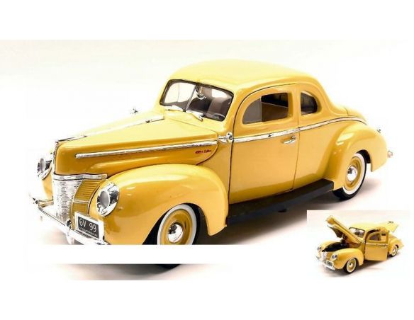 Motormax MTM73108Y FORD COUPE' 1940 YELLOW 1:18 Modellino