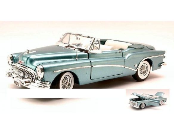Motormax MTM73129BL BUICK SKYLARK 1953 LIGHT METALLIC BLUE 1:18 Modellino