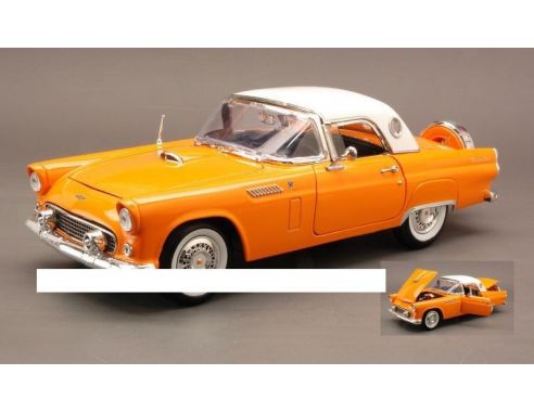 Motormax MTM73176YL FORD THUNDERBIRD HARD TOP 1956 YELLOW 1:18 Modellino