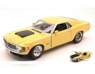 Motormax MTM73303YL FORD MUSTANG BOSS 429 1970 YELLOW 1:24 Modellino