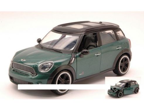 Motormax MTM73353GR MINI COOPER S COUNTRYMAN 2011 GREEN VERDE ROOF 1:24 Modellino