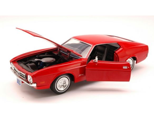 Motormax MTM73327RD FORD MUSTANG SPORTSROOF 1971 RED 1:24 Modellino