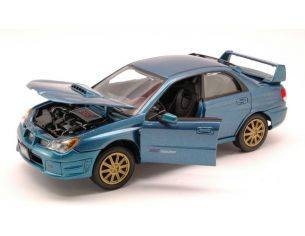 Motormax MTM73330MB SUBARU IMPREZA WRX STI 2003 METALLIC BLUE 1:24 Modellino