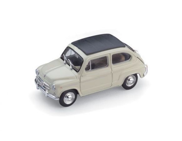 Brumm BM0318-01 FIAT 600D TRASFORMABILE CHIUSA 1960 AVORIO 1:43 Modellino
