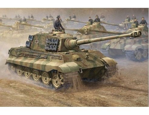 TRUMPETER 00910 GERMAN KING TIGER 2 IN 1 Modellino