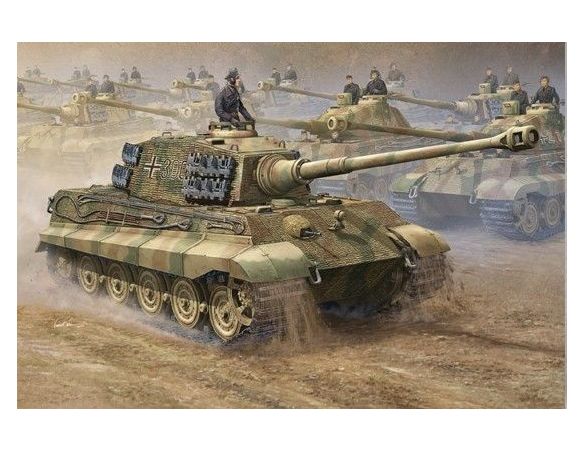TRUMPETER 00910 GERMAN KING TIGER 2 IN 1 Modellino