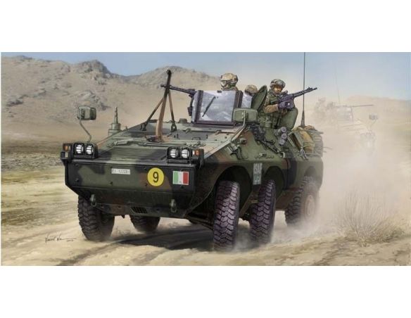 Trumpeter TP5526 ITALIAN PUMA 6x6 WHEELED AFV KIT 1:35 Modellino