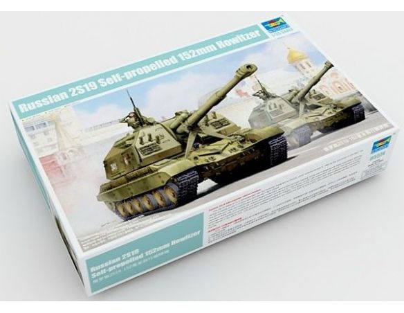 Trumpeter TP5574 CARRO SOVIET 2S19 SELF PROPELLED 152 mm HOWITZER KIT 1:35 Modellino