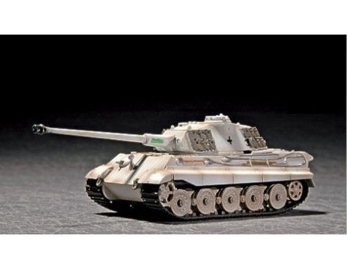 TRUMPETER 07292 KING TIGER PORSCHE TURRET WITH ZIMMERIT Modellino