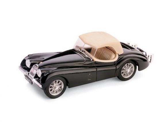 Brumm BM0102-02 JAGUAR XK 120 DROP HEAD 1948 NERO 1:43 Modellino