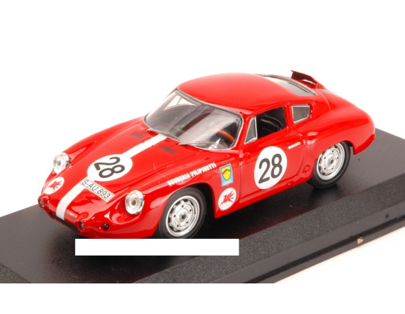 Best Model BT9591 PORSCHE ABARTH N.28 12th (2nd CL.) 1000 KM NURBURG.1963 KRUNIS-SCHILLER Modellino