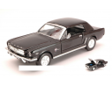 Motormax MTM73273BK FORD MUSTANG HT 1964 BLACK 1:24 Modellino