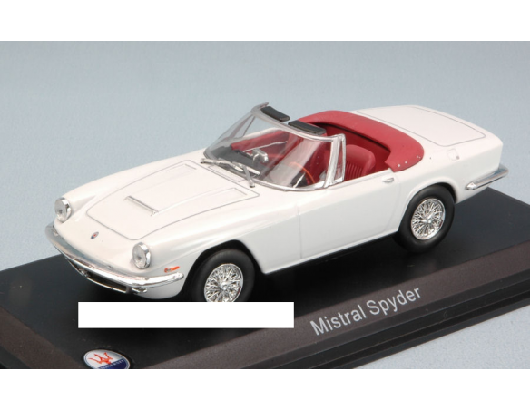 White Box WBS045 MASERATI MISTRAL SPYDER 1963 WHITE 1:43 Modellino