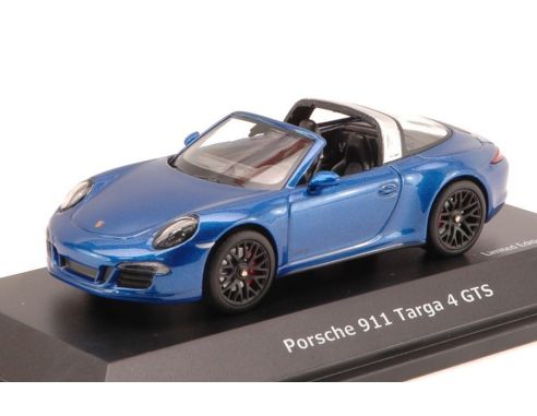 Schuco SH7596 PORSCHE 911 TARGA 4 GTS 2014 BLUE 1:43 Modellino
