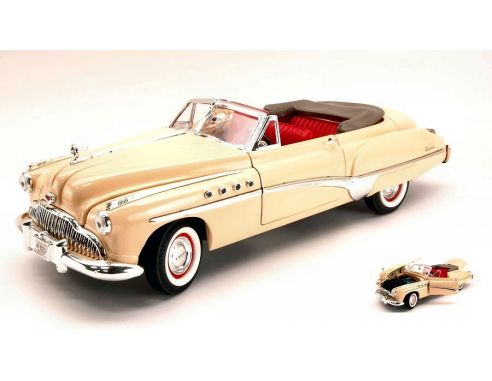 Motormax MTM73116CR BUICK ROADMASTER 1949 CREAM 1:18 Modellino