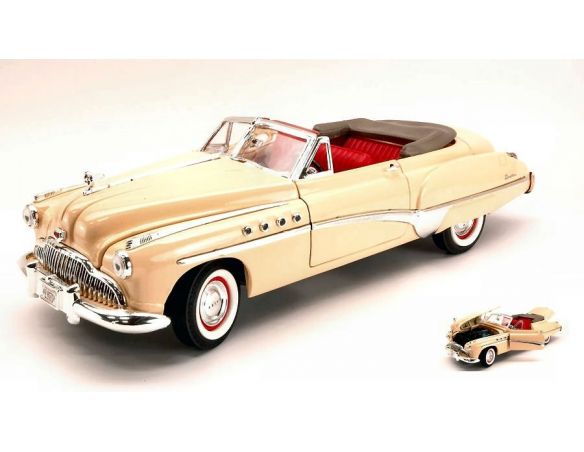 Motormax MTM73116CR BUICK ROADMASTER 1949 CREAM 1:18 Modellino
