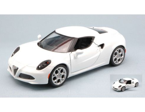 Motormax MTM79320WH ALFA ROMEO 4C 2013 WHITE 1:24 Modellino