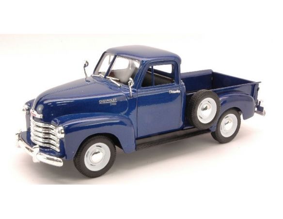 Welly WE2087BL CHEVROLET 3100 PICK UP 1953 BLUE 1:24 Modellino
