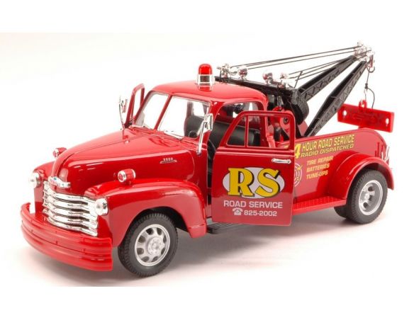 Welly WE2086 CHEVROLET TOW TRUCK 1953 RED 1:24 Modellino