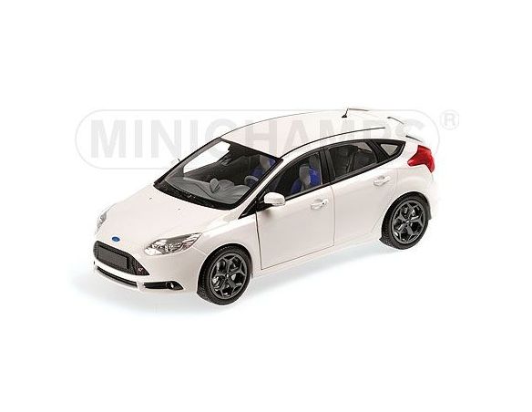 Minichamps PM110082004 FORD FOCUS ST 2011 WHITE 1:18 Modellino